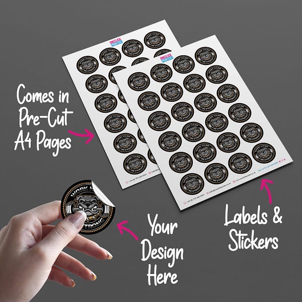 Circle Round Sticker Printing